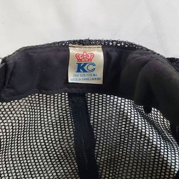 Vintage Dultmeier Sales Black Mesh Snapback Trucker Hat KC Brand Made in Banglad - Picture 3 of 4